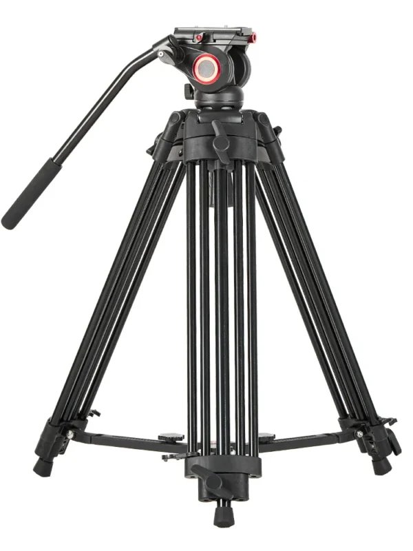 MTT608 Heavy-Duty Tripod with MYT802L II Fluid Head & Quick-Switch L-Shaped Plate